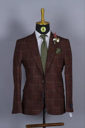 Blazer Marron Motif 2