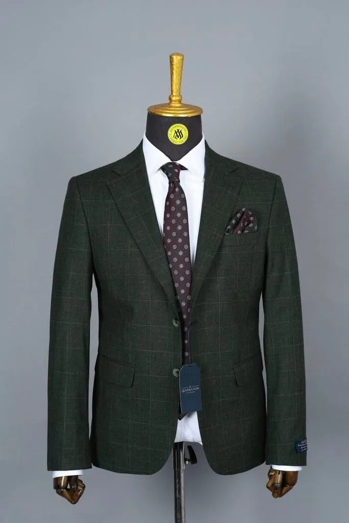 Blazer Vert Motif 2