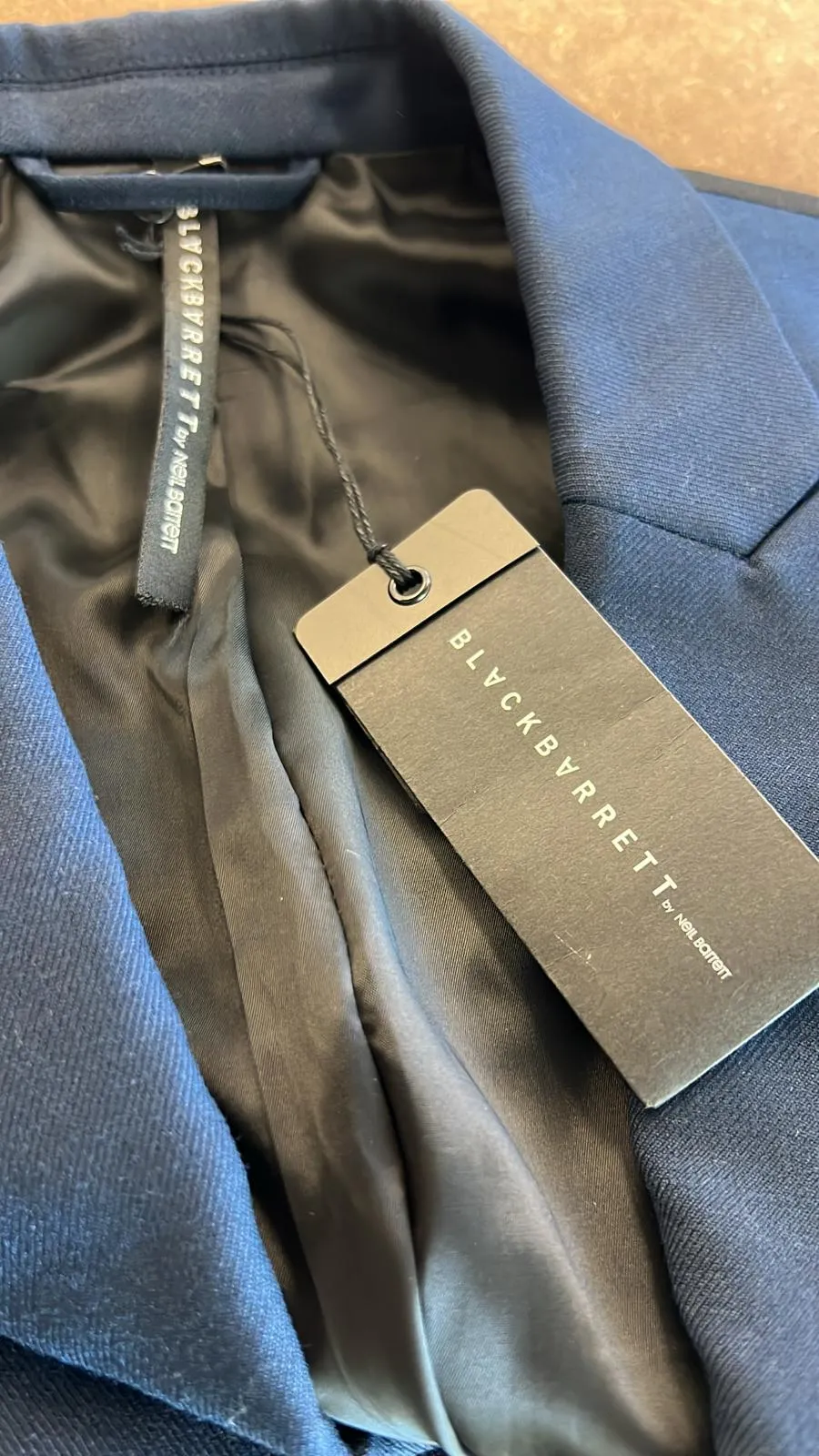 Blue Black Sleeve Blazer