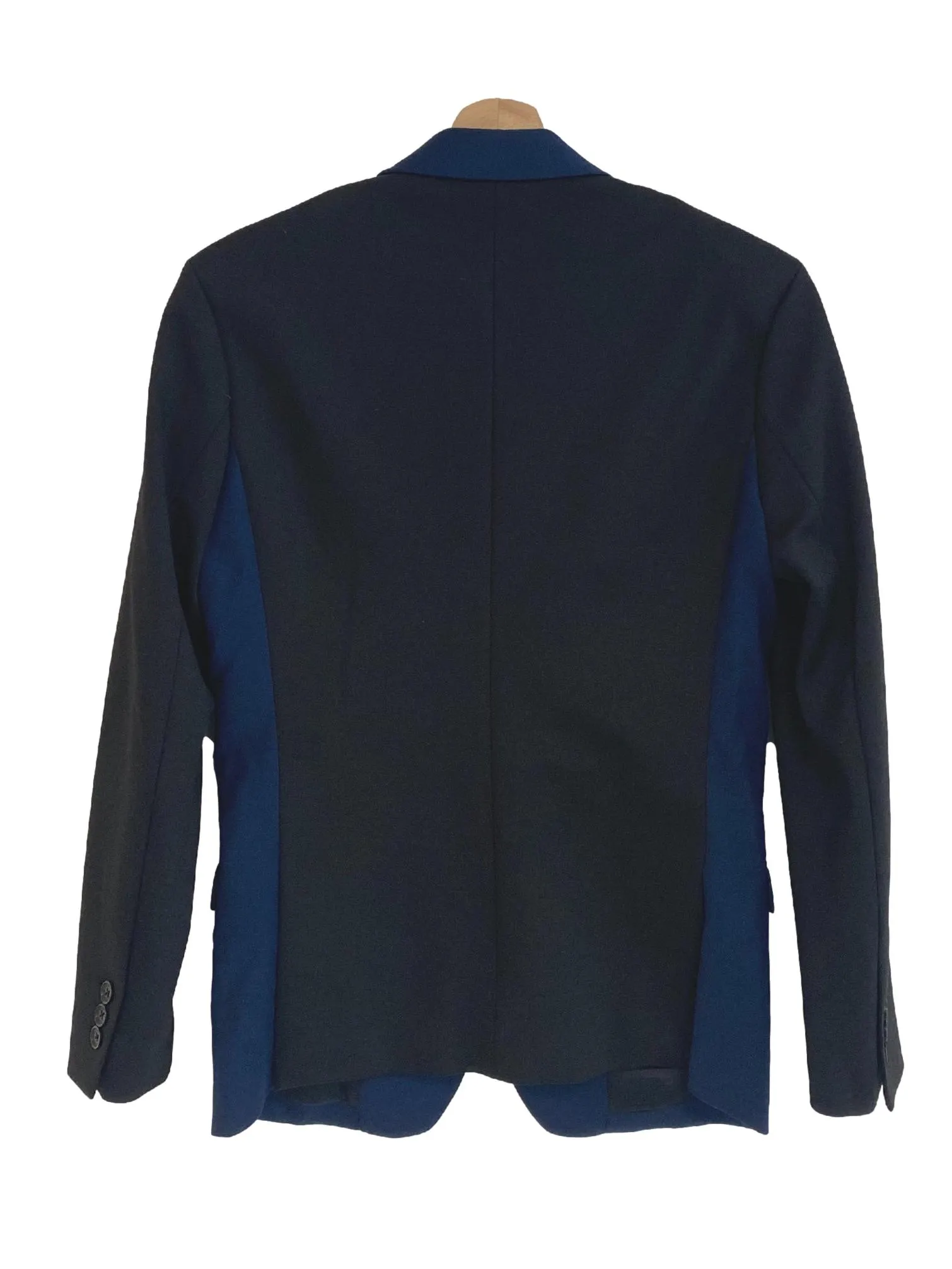 Blue Black Sleeve Blazer