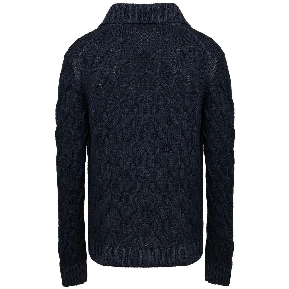 Blue Cashmere Cardigan