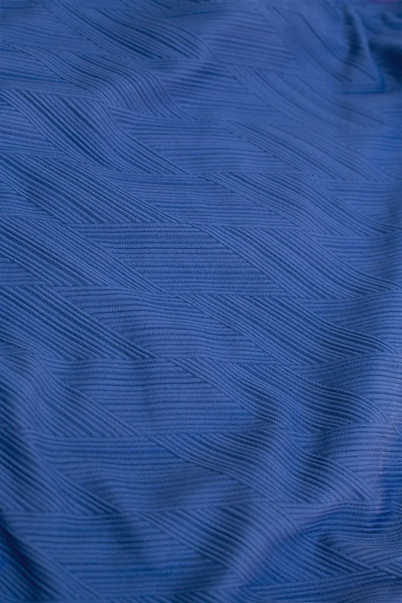 Blue Gamma Texture Joanne One Piece Swimsuit