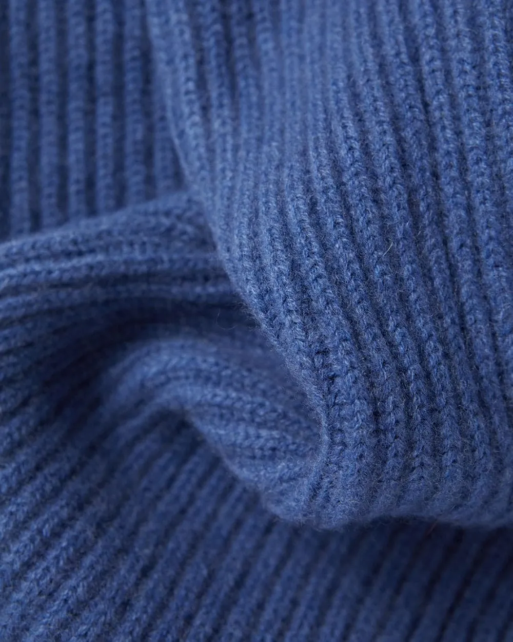 Blue Shawl Collar Cashmere Cardigan