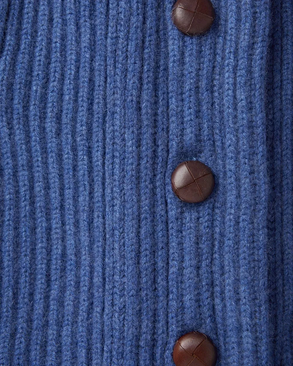 Blue Shawl Collar Cashmere Cardigan