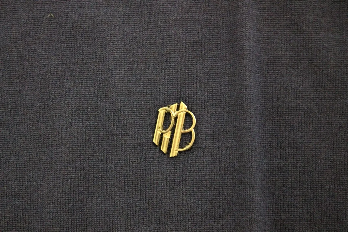 Blue wool crewneck sweater