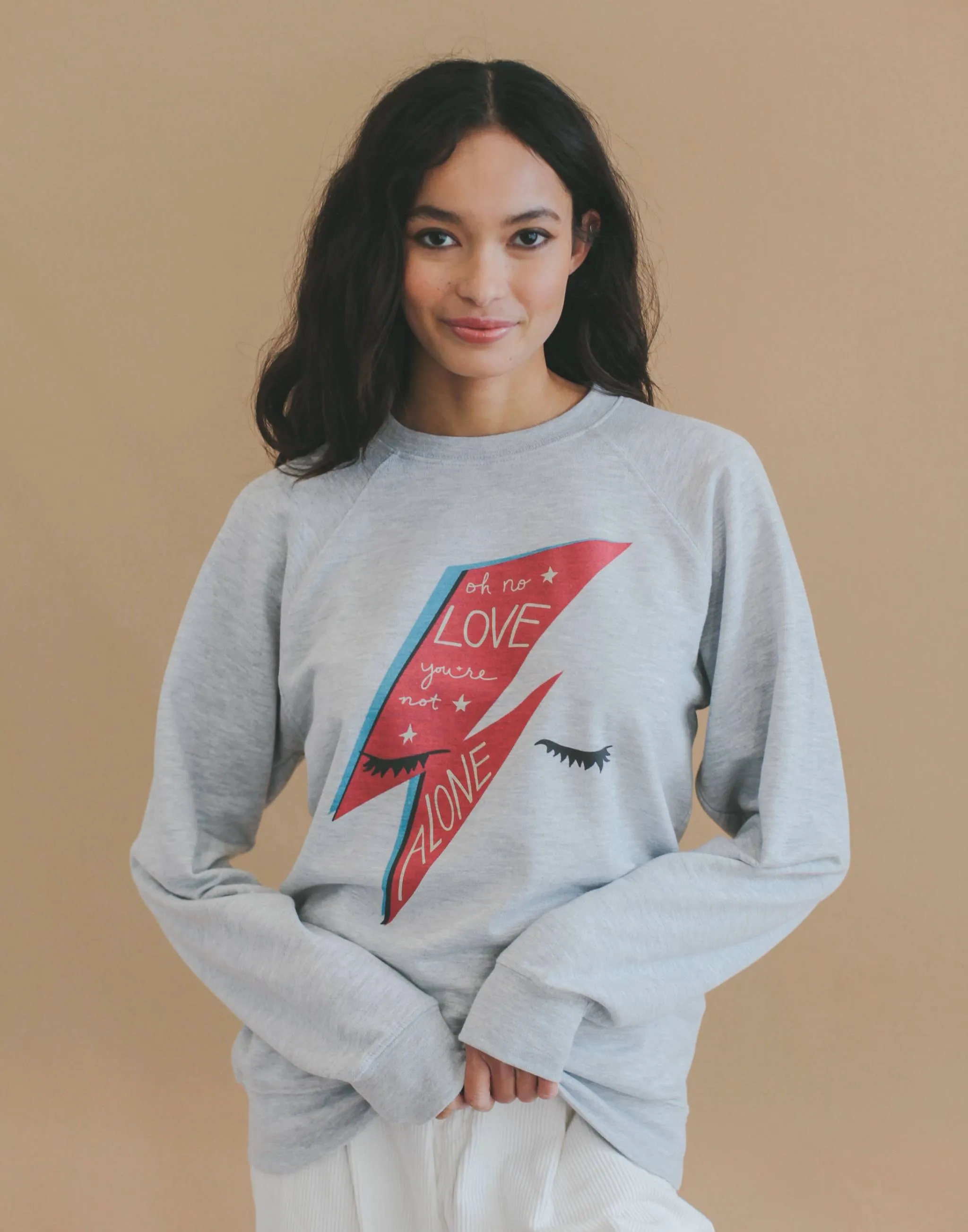 Bowie Love French Terry Sweatshirt