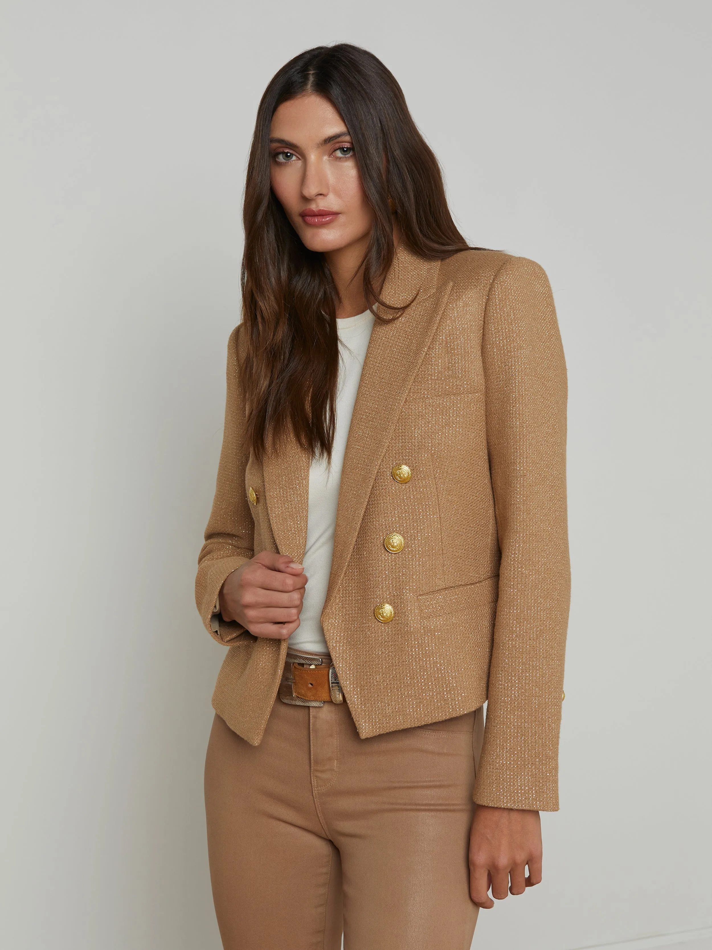 Brooke Open-Front Blazer