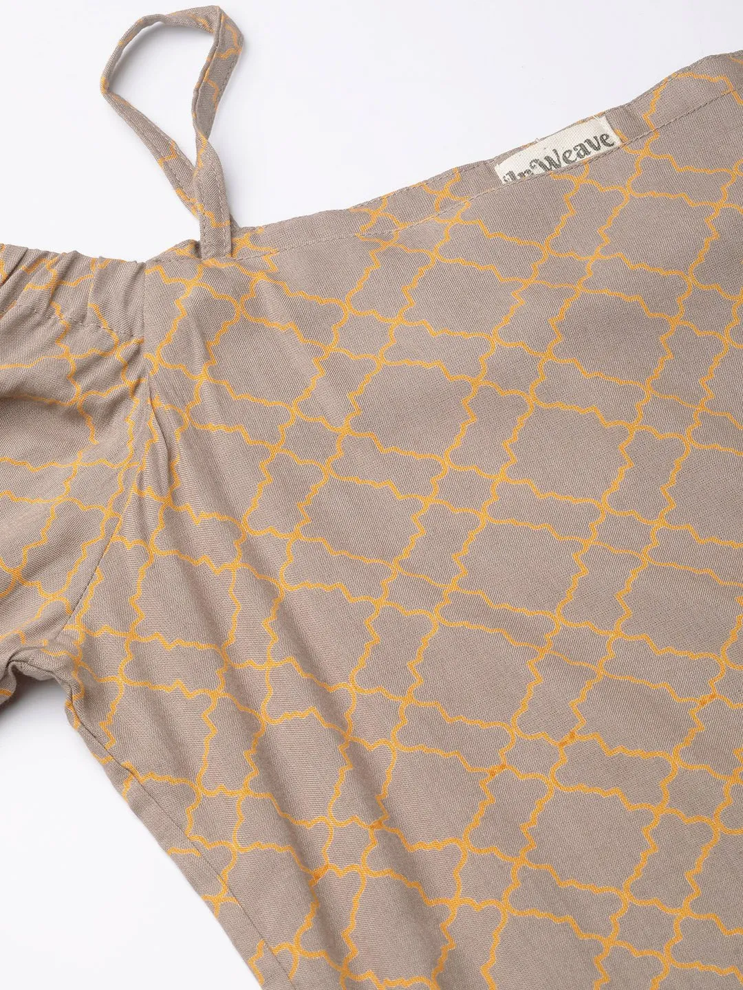 Brown Off-Shoulder Tunic