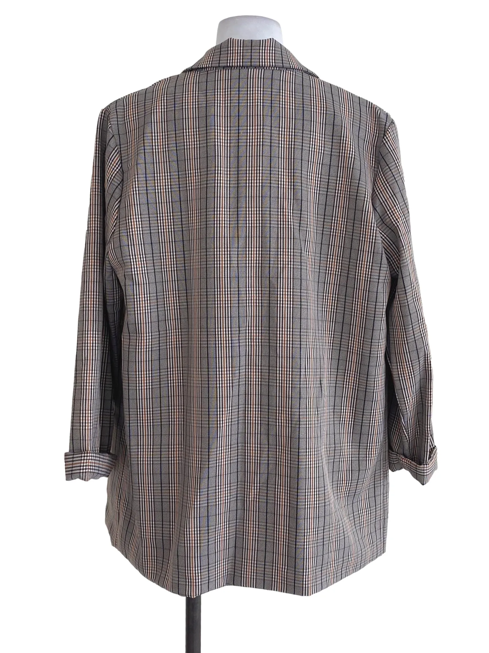 Brown Tartan Blazer