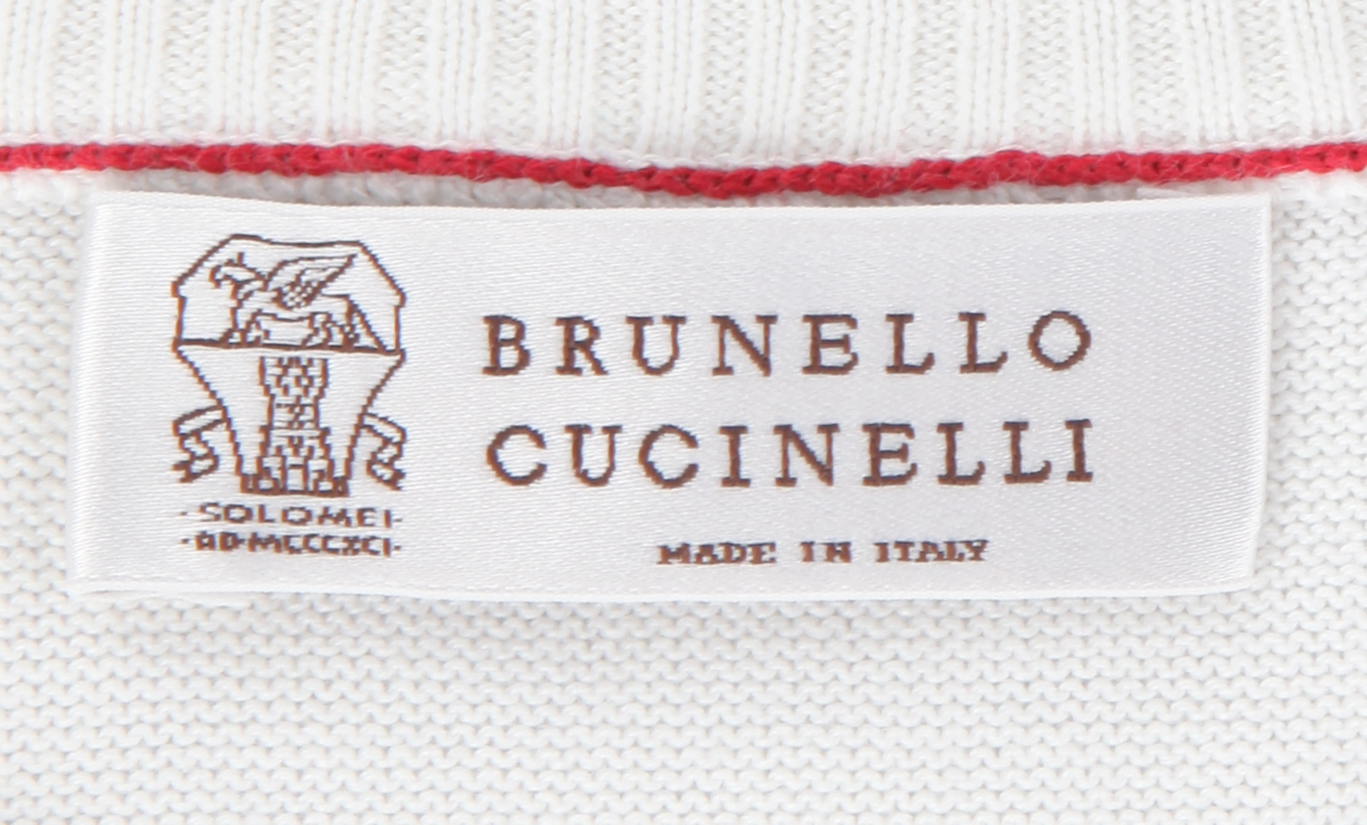 Brunello Cucinelli White Crewneck Sweater