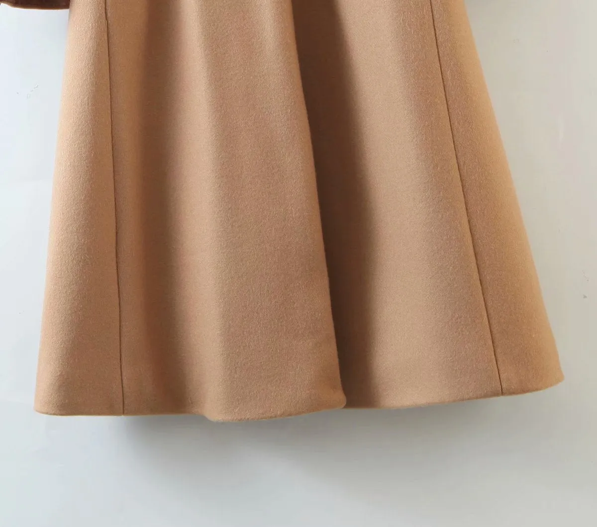 Bubbles Puff Sleeve Single-breasted Lapel Lace-up Coat
