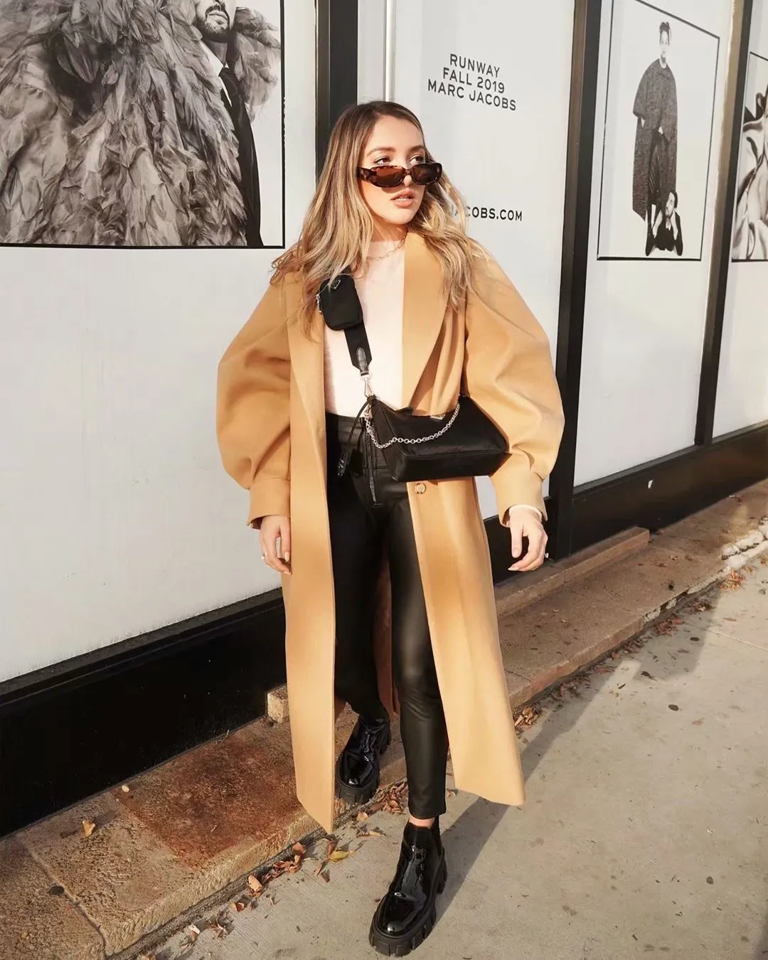 Bubbles Puff Sleeve Single-breasted Lapel Lace-up Coat