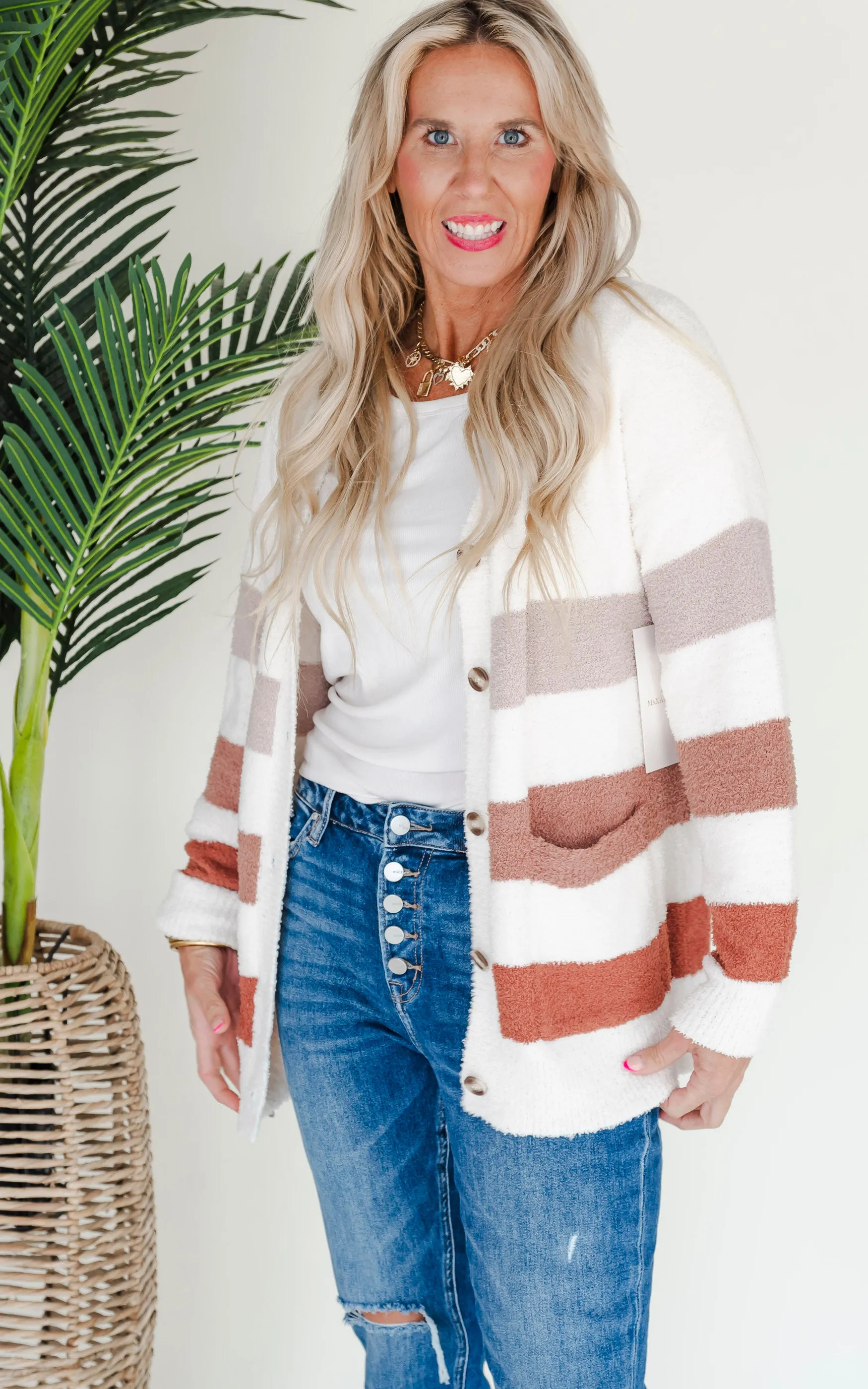 Button Bliss Stripe Cardigan by Salty Wave *DEAL-FINAL SALE