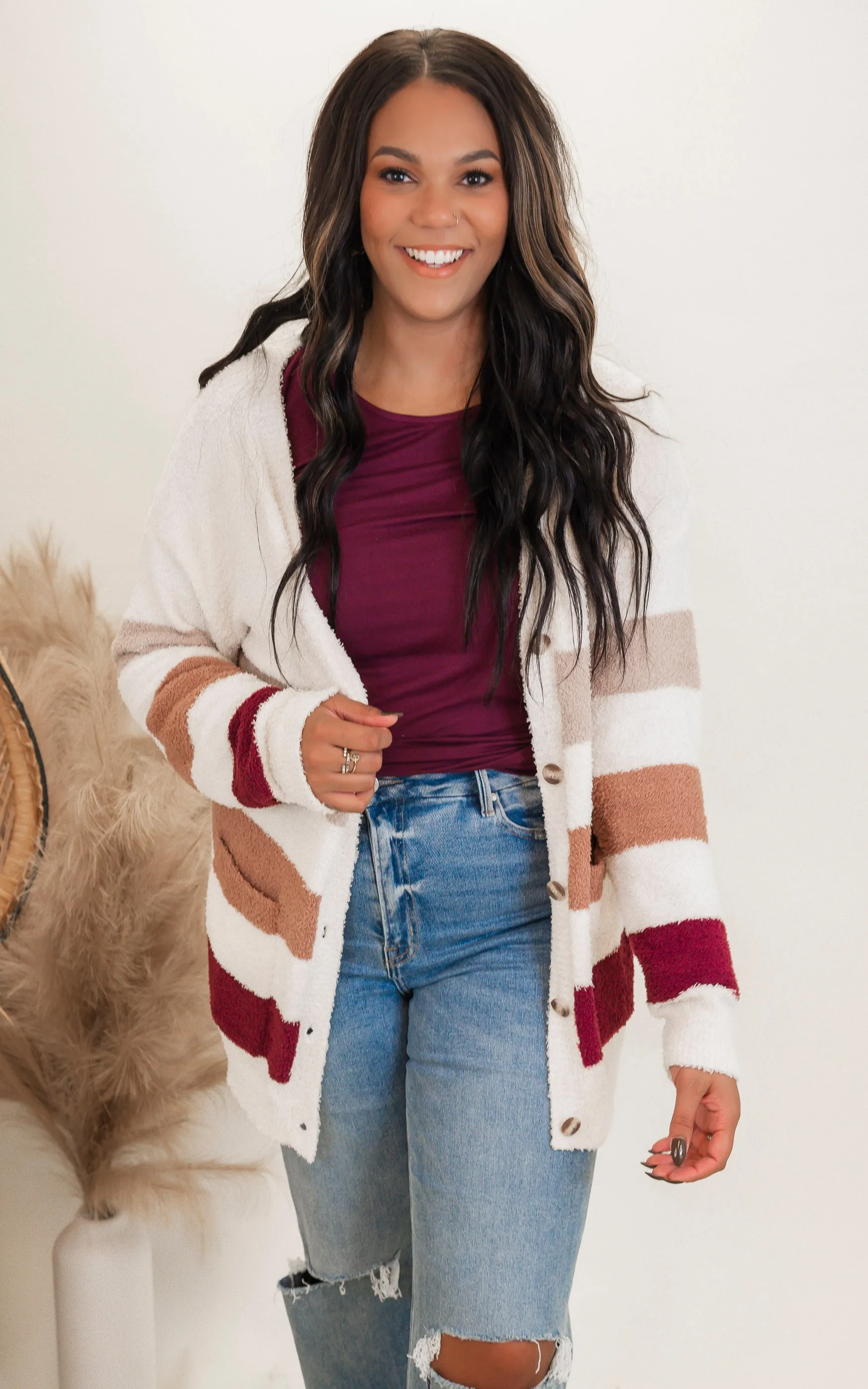 Button Bliss Stripe Cardigan by Salty Wave *DEAL-FINAL SALE