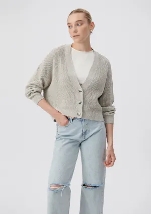 Button Up Beige Cardigan