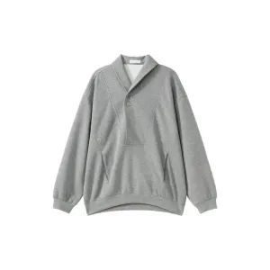 Button V-neck Sweater