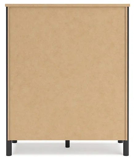 Cadmori Queen Upholstered Panel Bed with Mirrored Dresser, Chest and 2 Nightstands