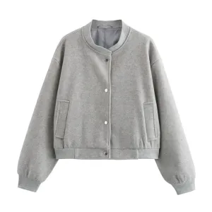 Camille Women's Tweed Bomber Jacket