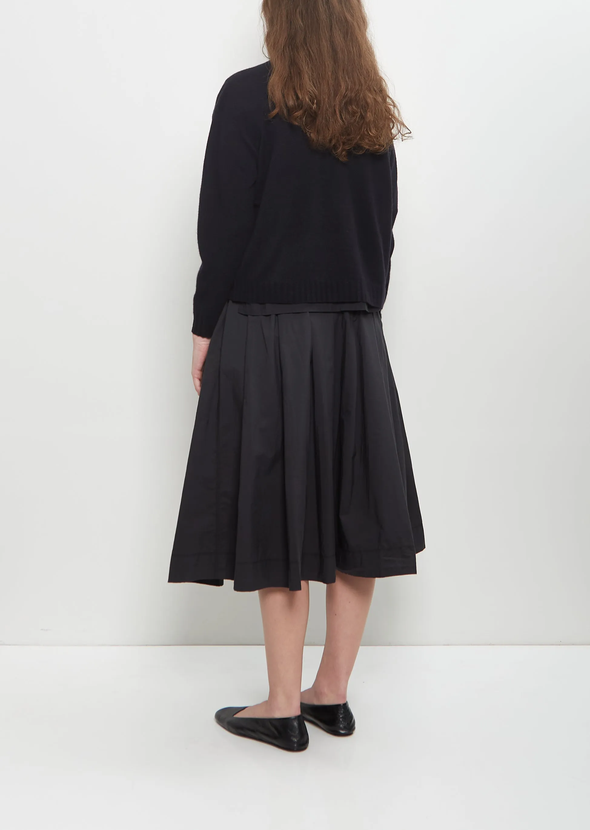 Cashmere Seamless Short Cardigan — Black