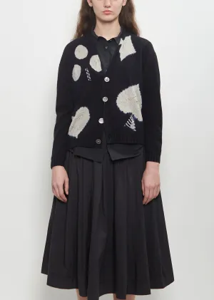Cashmere Seamless Short Cardigan — Black