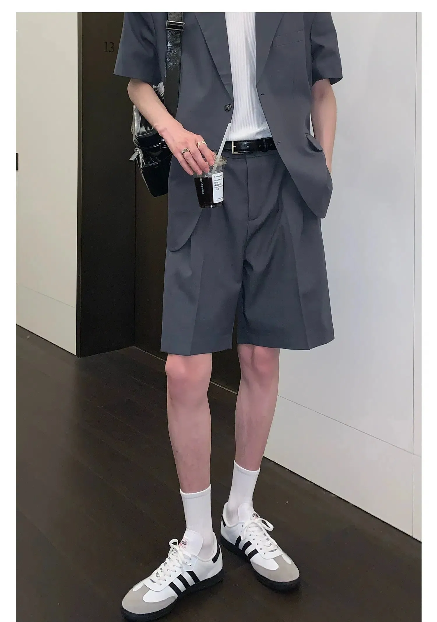 Casual Fit Short-sleeved Blazer