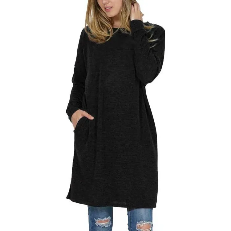 Casual Women Round Neck Long Sleeves Shirts