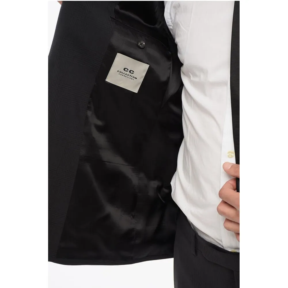 CC COLLECTION DIstrict Check REFINED Virgin Wool Suit
