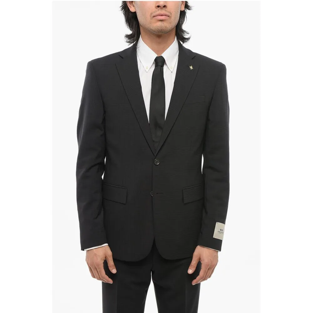 CC COLLECTION DIstrict Check REFINED Virgin Wool Suit
