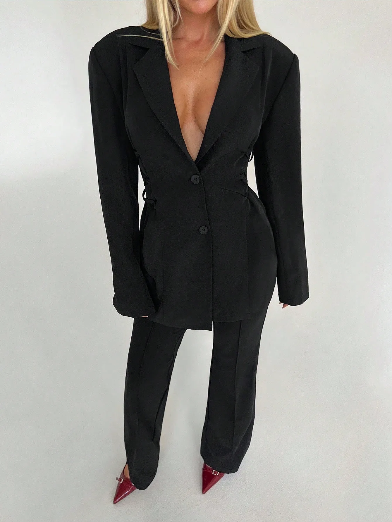 Chaqueta suelta Aloruh para mujer - Cherry Vibes