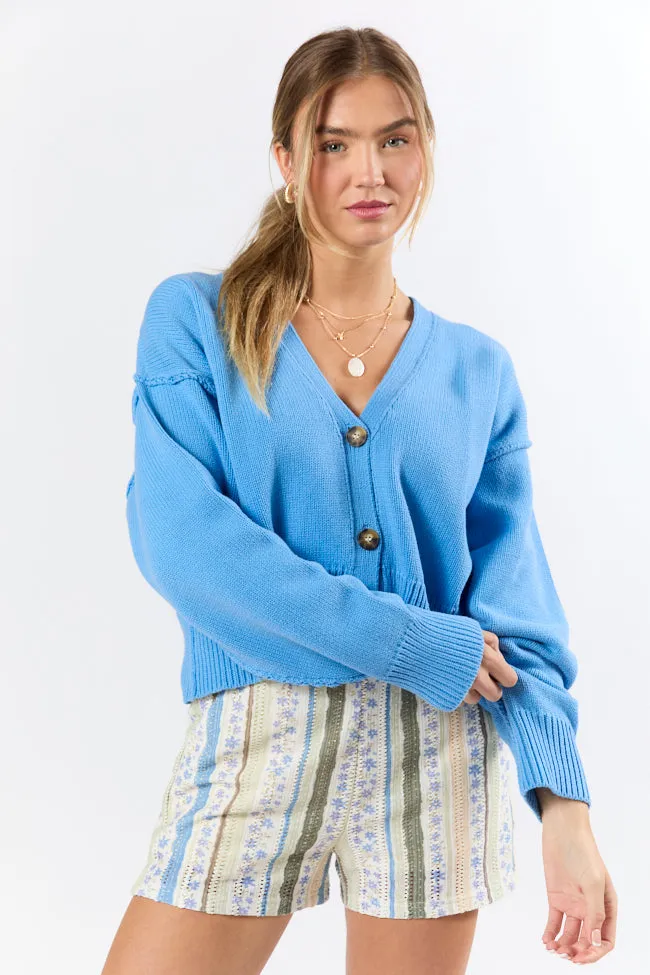 Chasing Joy Blue Cardigan