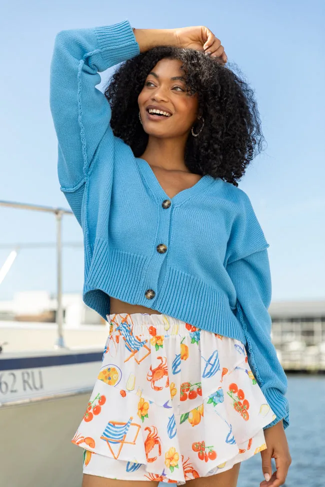 Chasing Joy Blue Cardigan
