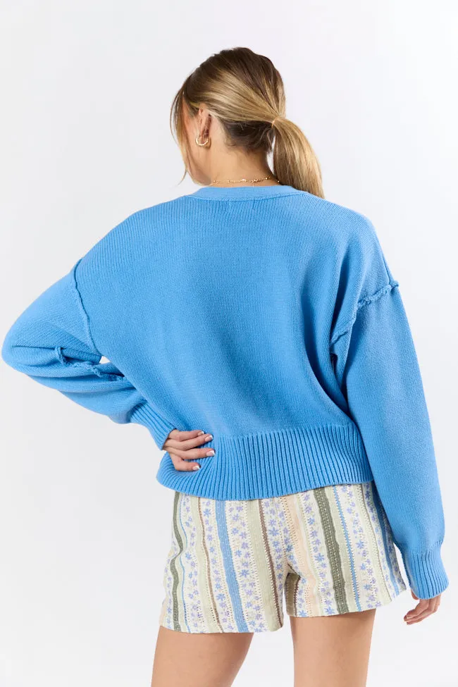 Chasing Joy Blue Cardigan