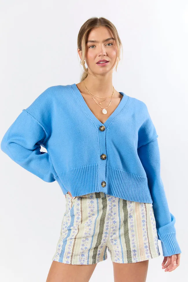 Chasing Joy Blue Cardigan