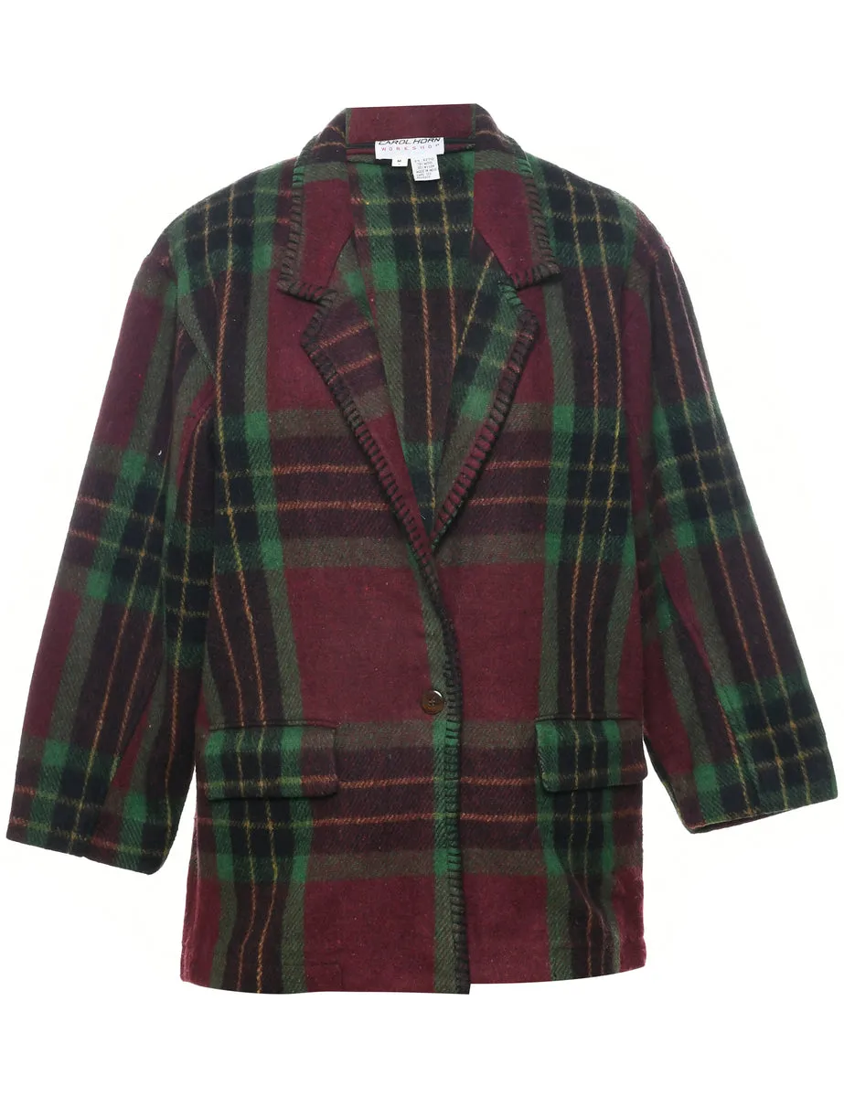 Checked Blazer - M