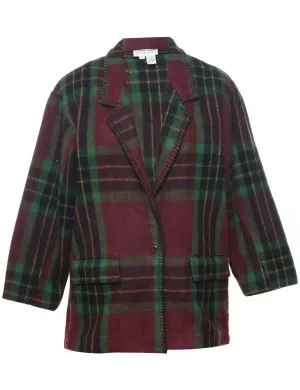 Checked Blazer - M