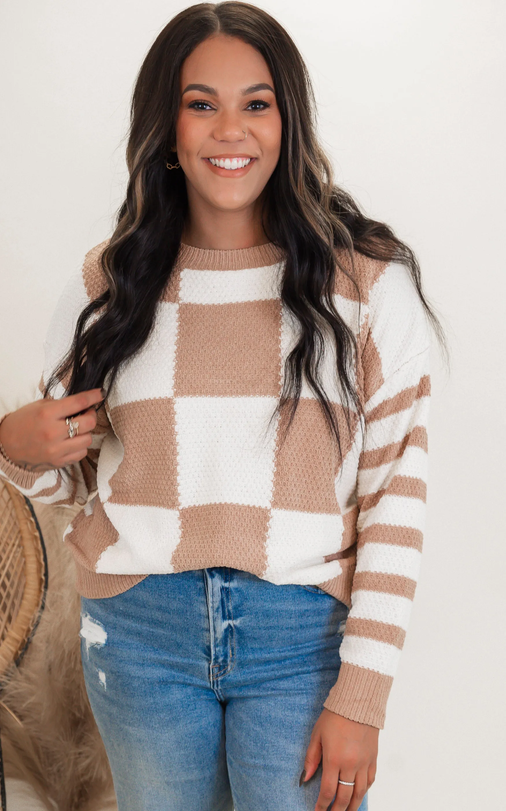 Checkmate Stripes Sweater by Salty Wave**DEAL-FINAL SALE