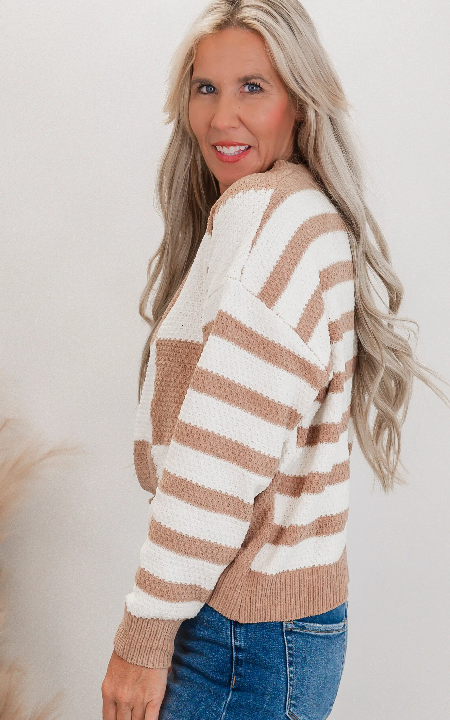 Checkmate Stripes Sweater by Salty Wave**DEAL-FINAL SALE