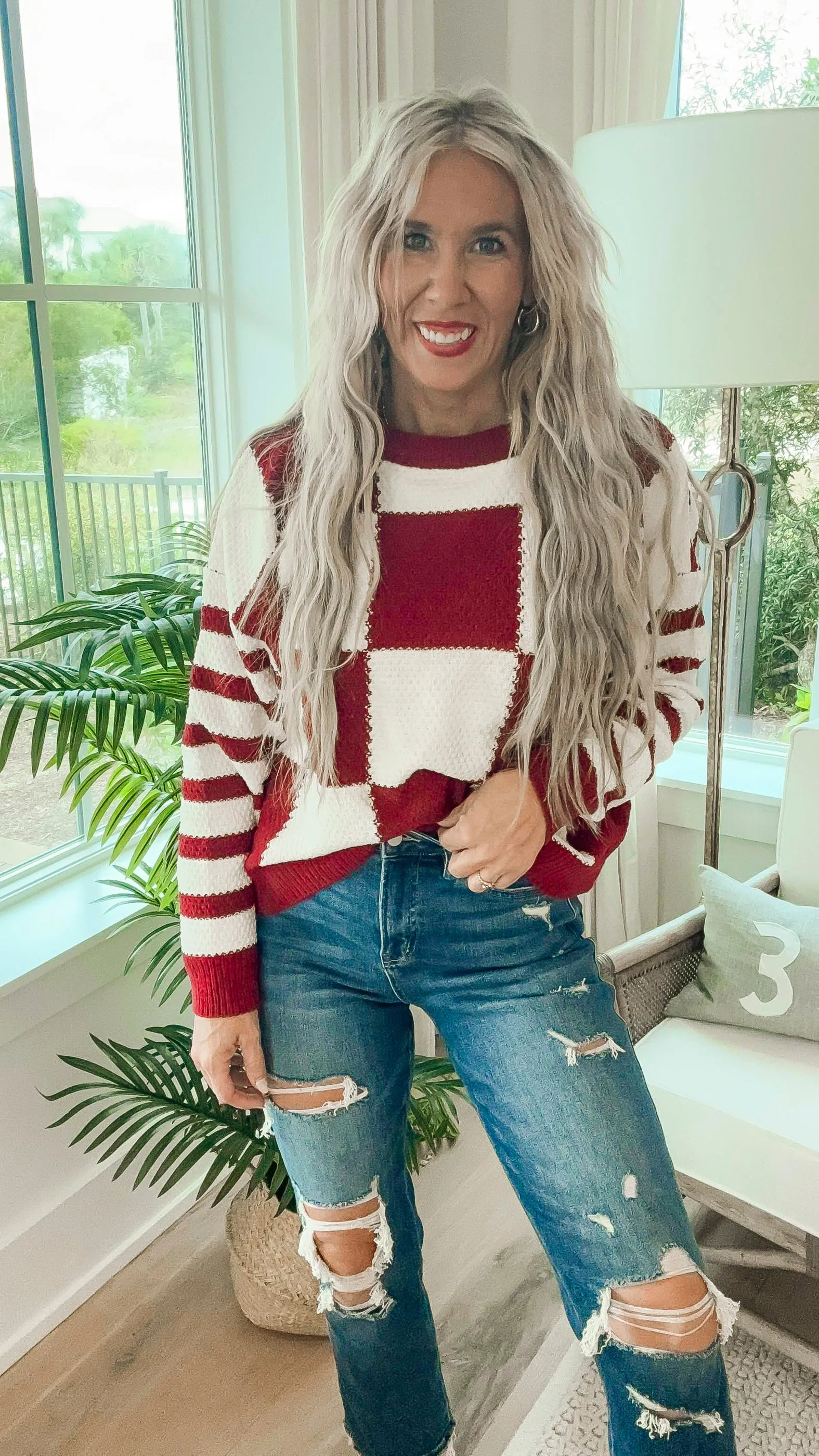 Checkmate Stripes Sweater by Salty Wave**DEAL-FINAL SALE