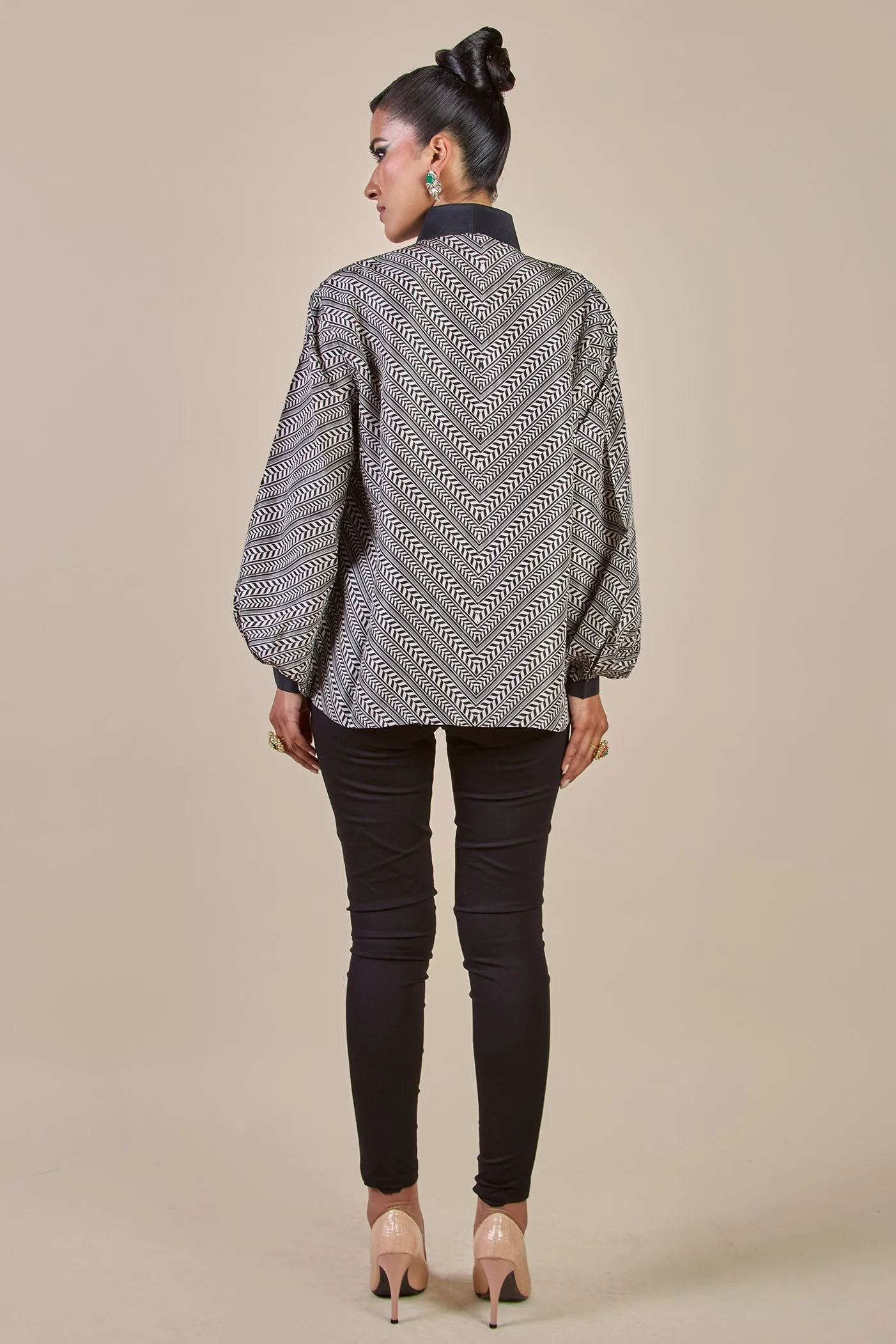 Chevron Short Top