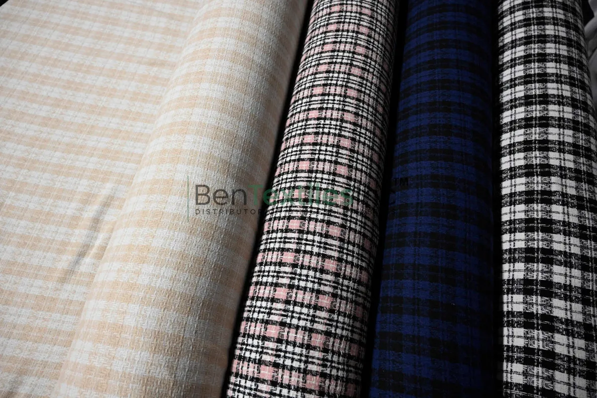 Classic Tweed Fabric | 60" Wide | Timeless Woolen Style Polyester Tweed