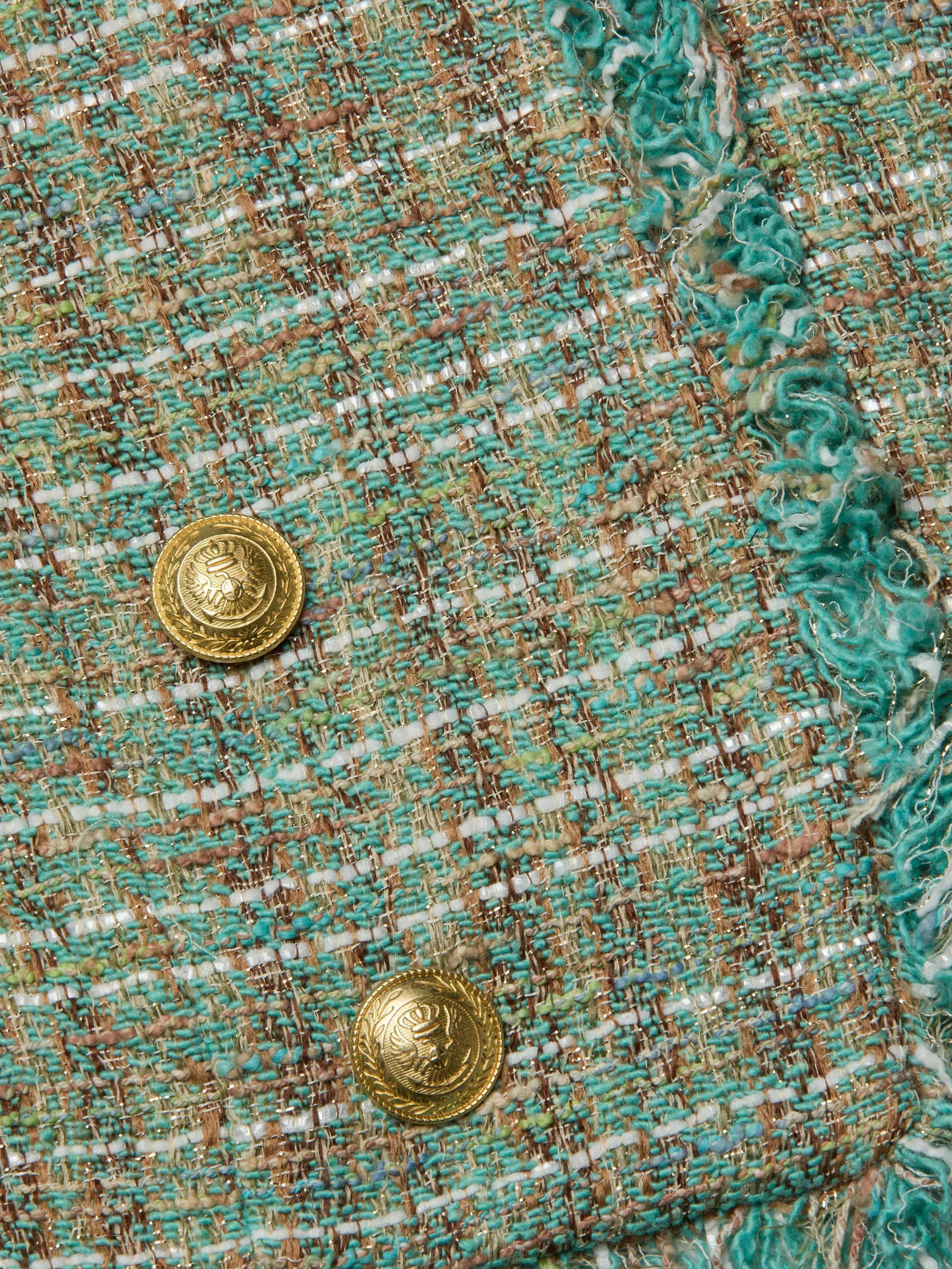 Clydie Cropped Tweed Jacket