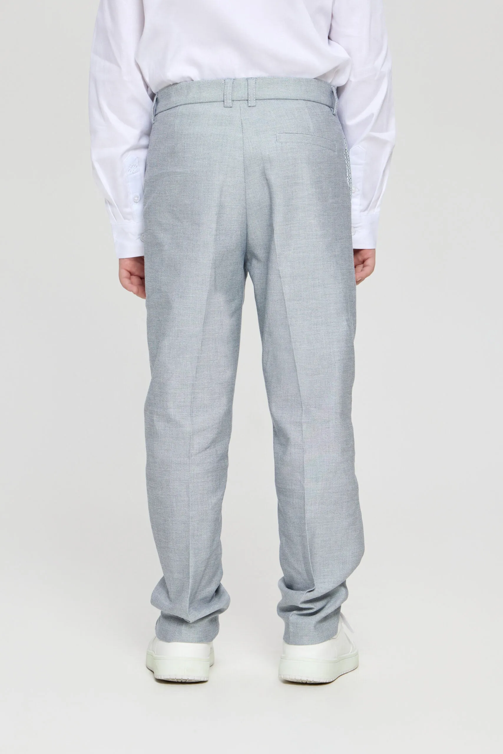 Contrast Collar Blazer and Pant Set