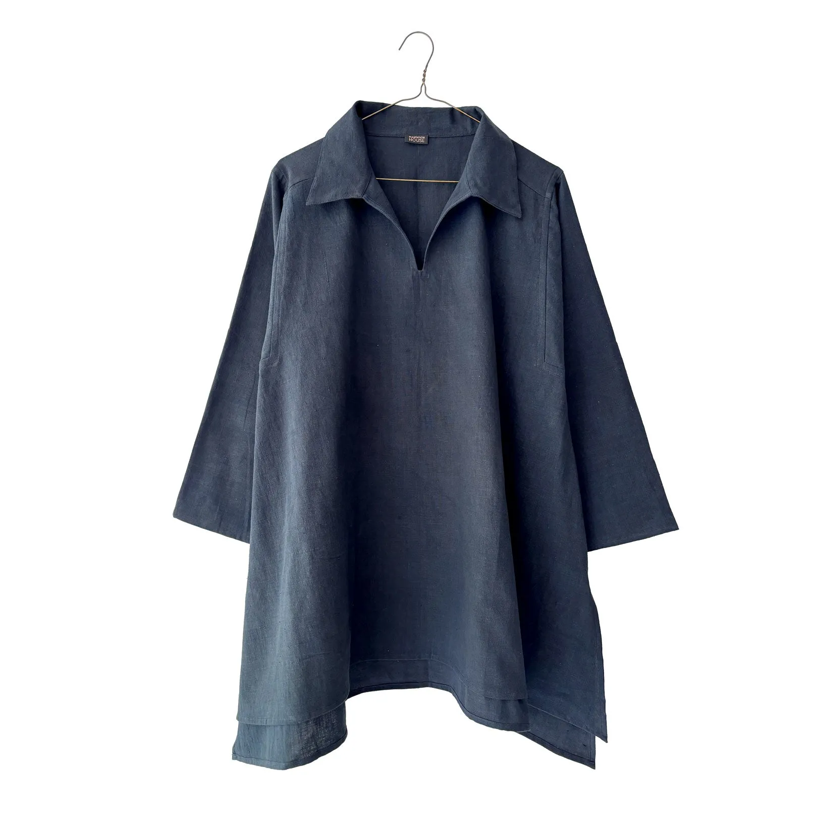 Cotton Open Collar Tunic