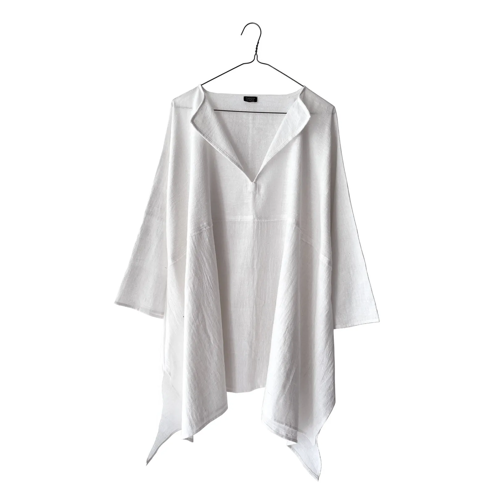 Cotton Semi-Sheer Smock