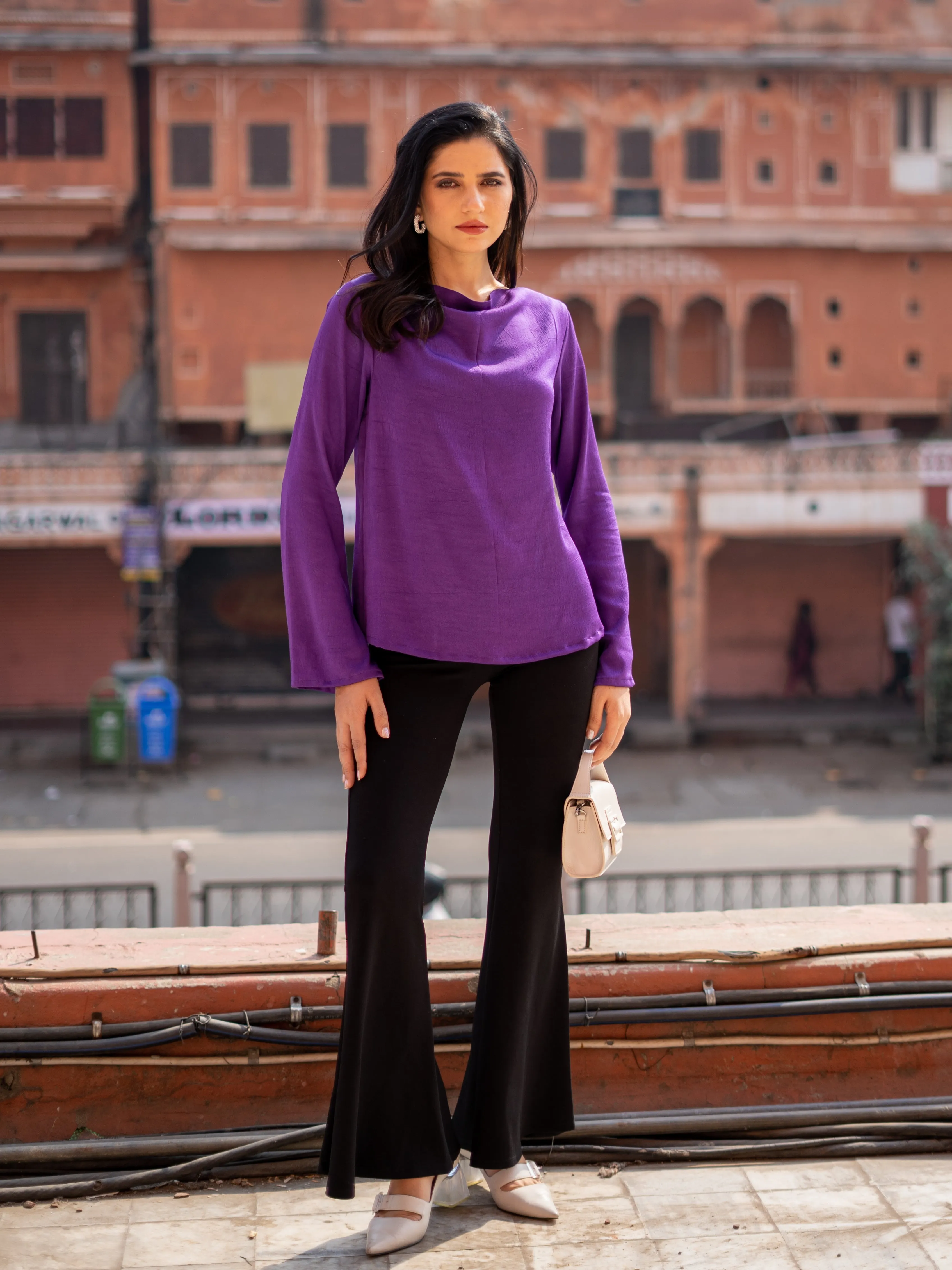 Cowl Top - Violet