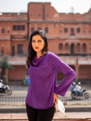 Cowl Top - Violet
