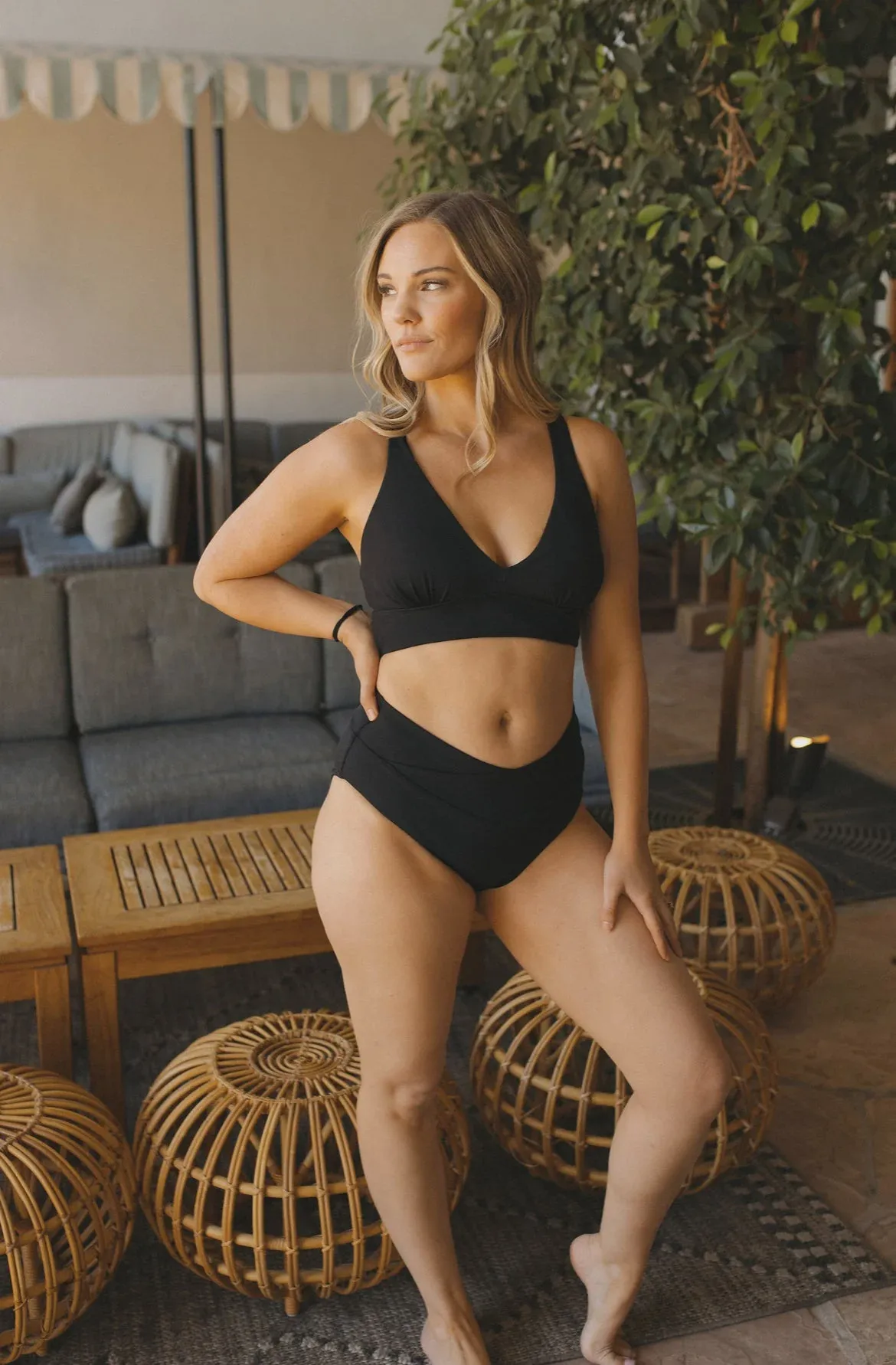 Current Tyed Women's Mid Rise Cross Front Bottoms