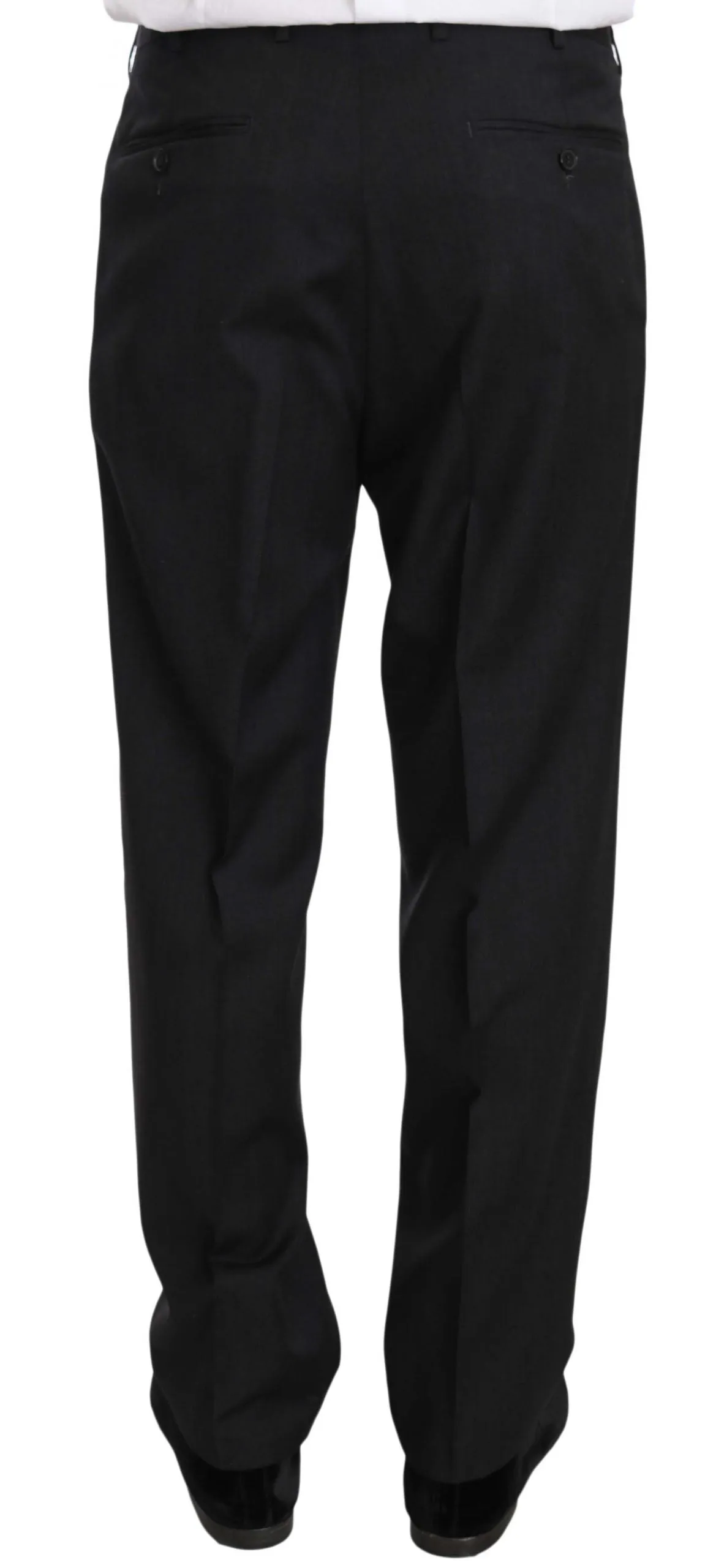 Dark Gray two Piece 3 Button Wool suit