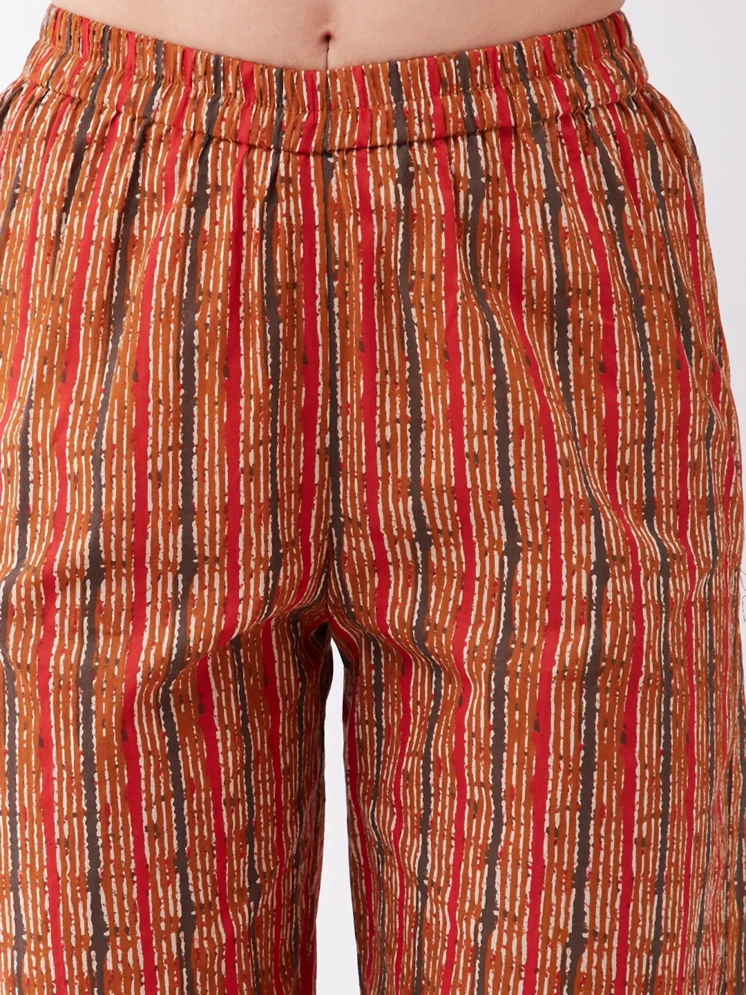Dark Mustard Striped Pant