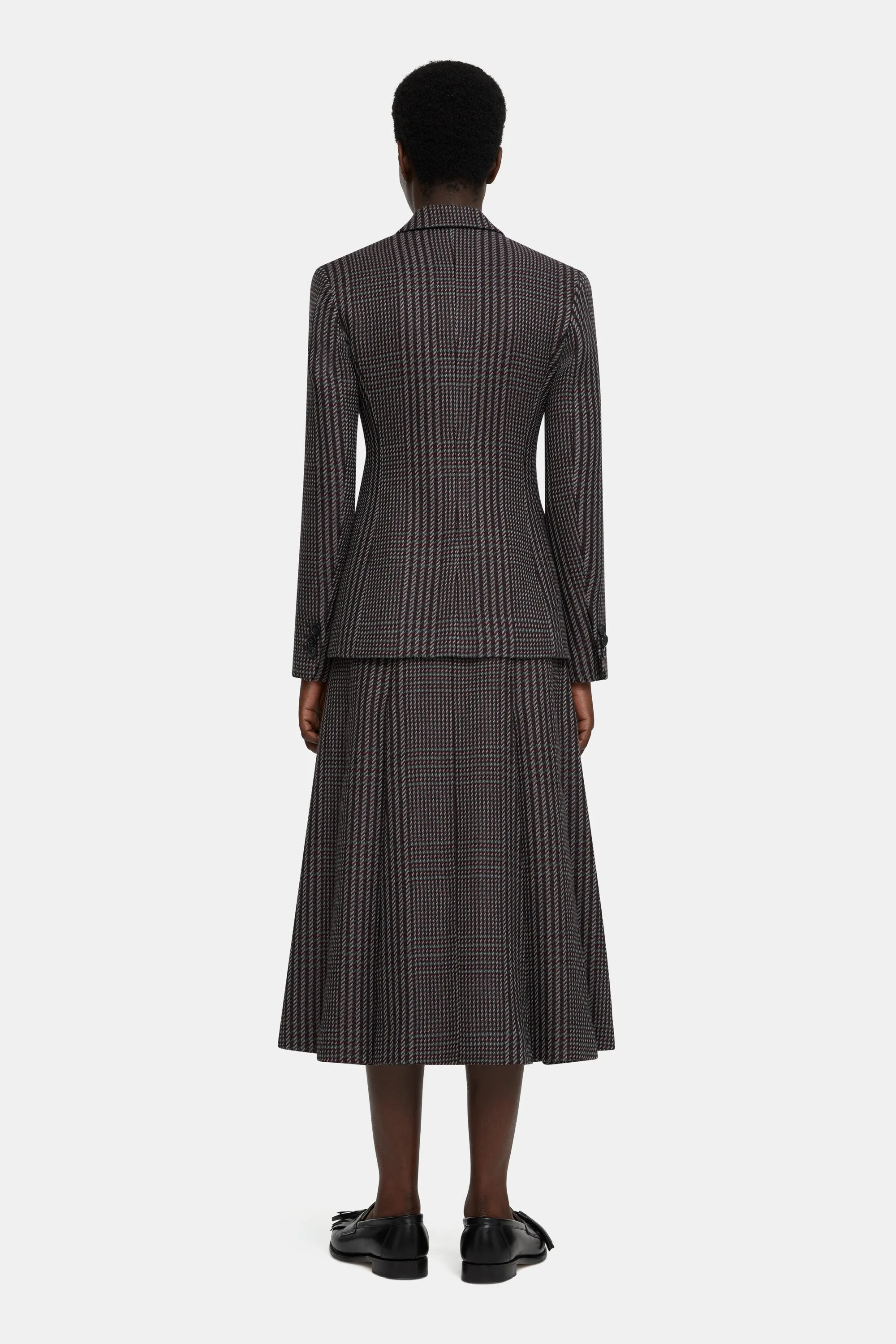 Dida Jacket in Prince of Wales Check Merino Wool